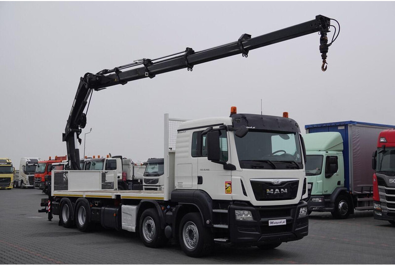 Valníkový/ Plošinový nákladný automobil, Auto s hydraulickou rukou MAN TGS 35.480: obrázok 8