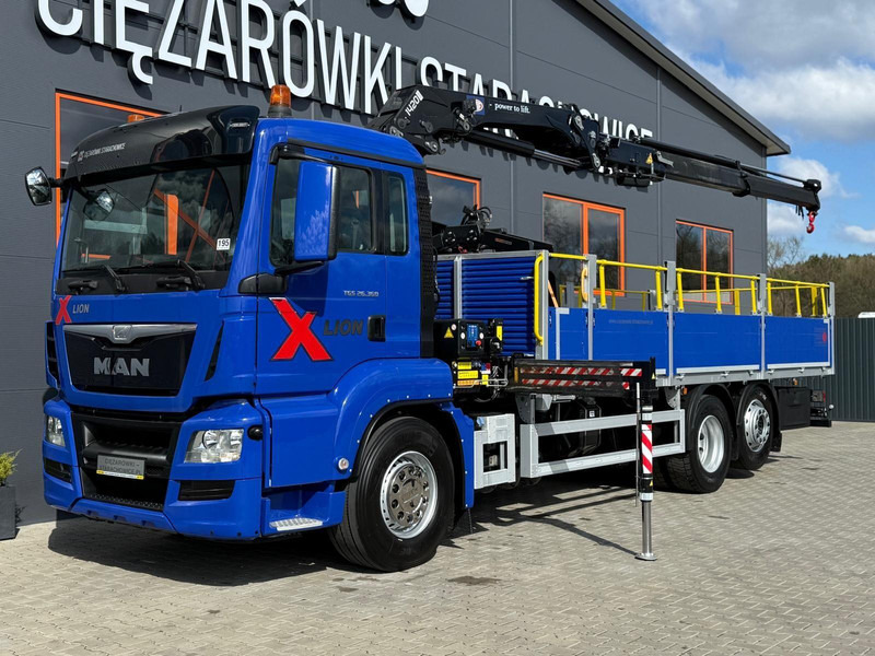 MAN TGS TGX 26.360 / E6 / 143tys km !!! skrzynia + żuraw HMF / manua - Valníkový/ Plošinový nákladný automobil, Auto s hydraulickou rukou: obrázok 1 MAN TGS TGX 26.360 / E6 / 143tys km !!! skrzynia + żuraw HMF / manua - Valníkový/ Plošinový nákladný automobil, Auto s hydraulickou rukou: obrázok 1