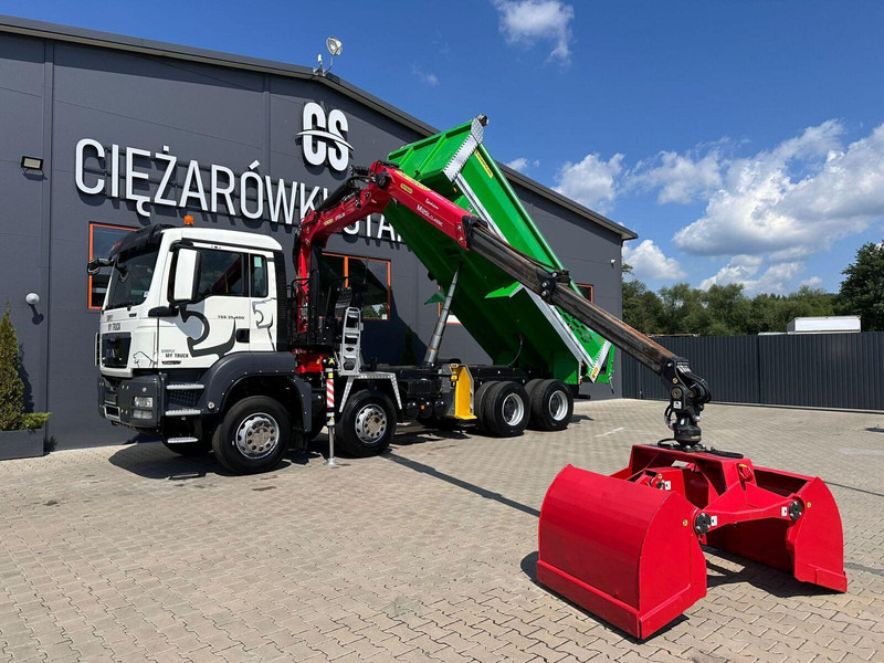 MAN TGS TGX 35.400 // 8x4 // E5 // wywrotka kiper + HDS z czerpakiem - Sklápač, Auto s hydraulickou rukou: obrázok 1 MAN TGS TGX 35.400 // 8x4 // E5 // wywrotka kiper + HDS z czerpakiem - Sklápač, Auto s hydraulickou rukou: obrázok 1