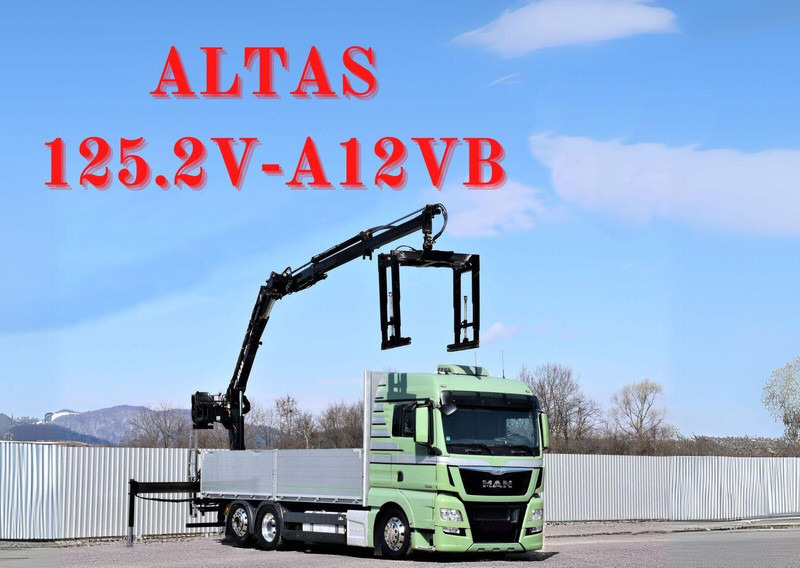 MAN TGX 26.440 Pritsche 6,60 m* ATLAS 125.2V-A12VB - Valníkový/ Plošinový nákladný automobil, Auto s hydraulickou rukou: obrázok 1 MAN TGX 26.440 Pritsche 6,60 m* ATLAS 125.2V-A12VB - Valníkový/ Plošinový nákladný automobil, Auto s hydraulickou rukou: obrázok 1