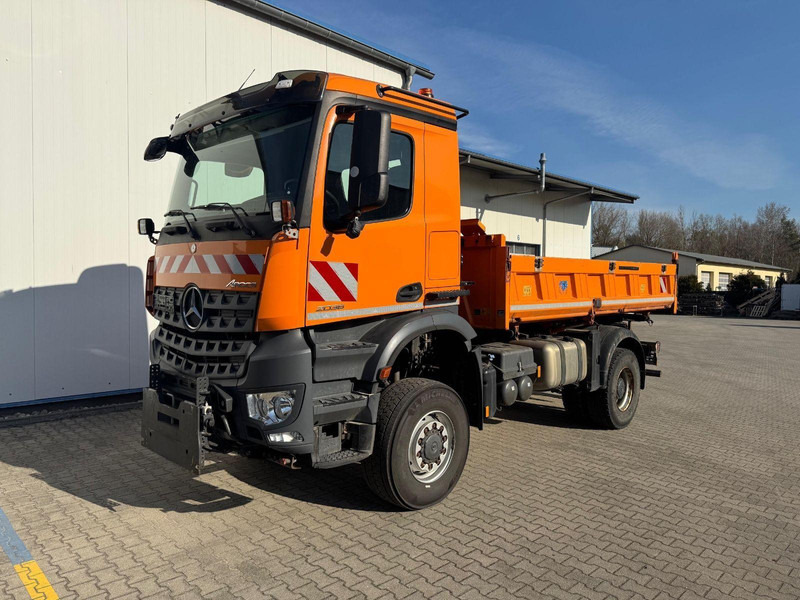Mercedes-Benz 2036 AK 4x4 3-Way Meiller Tipper Crane HIAB XS088BS-2HiDuo - Sklápač, Auto s hydraulickou rukou: obrázok 1 Mercedes-Benz 2036 AK 4x4 3-Way Meiller Tipper Crane HIAB XS088BS-2HiDuo - Sklápač, Auto s hydraulickou rukou: obrázok 1