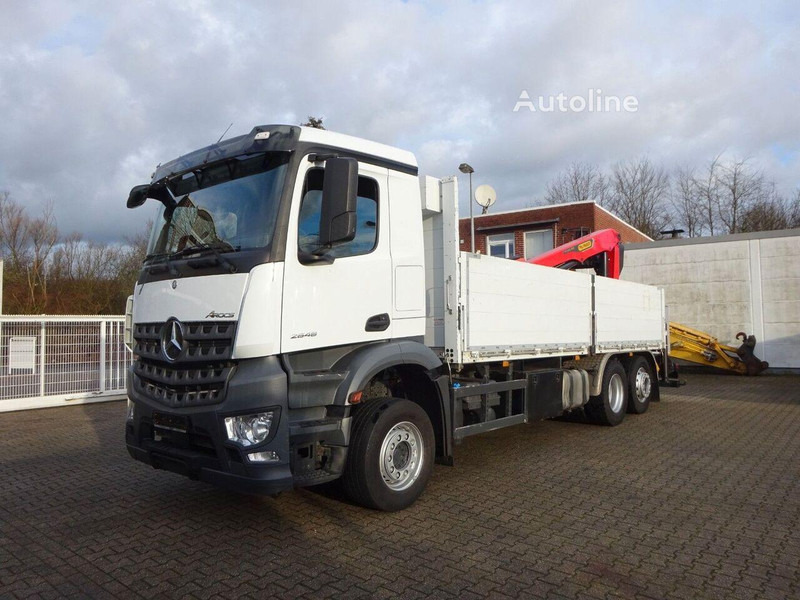 Mercedes-Benz 2648 - Flatbed+crane - Valníkový/ Plošinový nákladný automobil, Auto s hydraulickou rukou: obrázok 1 Mercedes-Benz 2648 - Flatbed+crane - Valníkový/ Plošinový nákladný automobil, Auto s hydraulickou rukou: obrázok 1