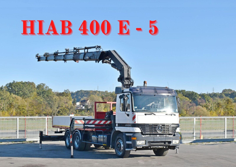 Mercedes-Benz ACTROS 2635 Pritsche - Valníkový/ Plošinový nákladný automobil, Auto s hydraulickou rukou: obrázok 1 Mercedes-Benz ACTROS 2635 Pritsche - Valníkový/ Plošinový nákladný automobil, Auto s hydraulickou rukou: obrázok 1