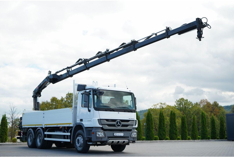 Mercedes-Benz ACTROS 2636 / 6x4 / SKRZYNIOWY 6,5 M + HDS HIAB / MOCNA PODŁOGA - Valníkový/ Plošinový nákladný automobil, Auto s hydraulickou rukou: obrázok 1 Mercedes-Benz ACTROS 2636 / 6x4 / SKRZYNIOWY 6,5 M + HDS HIAB / MOCNA PODŁOGA - Valníkový/ Plošinový nákladný automobil, Auto s hydraulickou rukou: obrázok 1