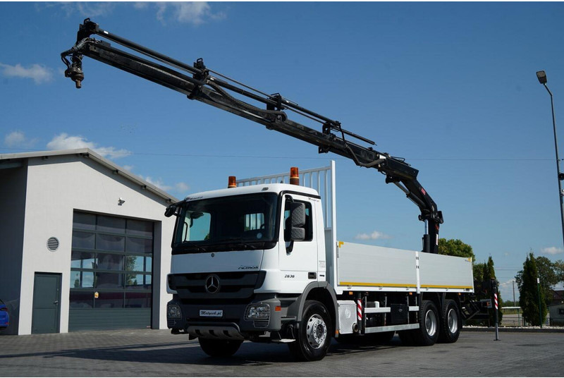 Mercedes-Benz ACTROS 2636 / 6x4 / SKRZYNIOWY 7 M + HDS HIAB - WYSÓW 12,6 M / - Valníkový/ Plošinový nákladný automobil, Auto s hydraulickou rukou: obrázok 1 Mercedes-Benz ACTROS 2636 / 6x4 / SKRZYNIOWY 7 M + HDS HIAB - WYSÓW 12,6 M / - Valníkový/ Plošinový nákladný automobil, Auto s hydraulickou rukou: obrázok 1