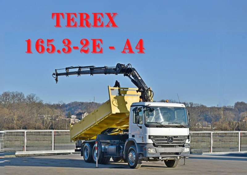 Mercedes-Benz ACTROS 2636 * TEREX 165.2E - A4 + FUNK/6x4 - Sklápač, Auto s hydraulickou rukou: obrázok 1 Mercedes-Benz ACTROS 2636 * TEREX 165.2E - A4 + FUNK/6x4 - Sklápač, Auto s hydraulickou rukou: obrázok 1