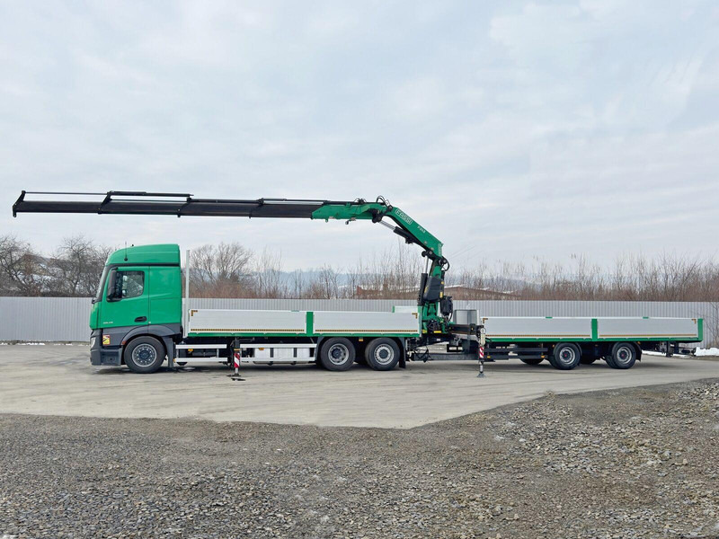 Mercedes-Benz ACTROS 2645 * FASSI F345.24 + FUNK + Anhänger - Valníkový/ Plošinový nákladný automobil, Auto s hydraulickou rukou: obrázok 5 Mercedes-Benz ACTROS 2645 * FASSI F345.24 + FUNK + Anhänger - Valníkový/ Plošinový nákladný automobil, Auto s hydraulickou rukou: obrázok 5