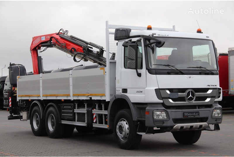 Mercedes-Benz ACTROS 3336 - Valníkový/ Plošinový nákladný automobil, Auto s hydraulickou rukou: obrázok 1 Mercedes-Benz ACTROS 3336 - Valníkový/ Plošinový nákladný automobil, Auto s hydraulickou rukou: obrázok 1