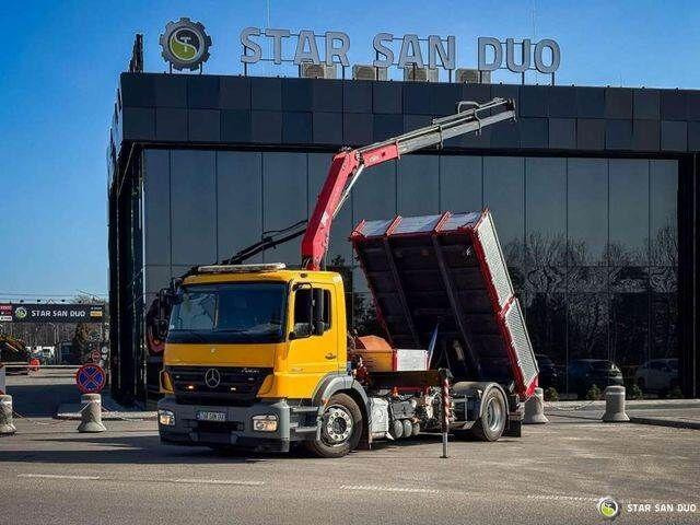 Mercedes-Benz AXOR 1824 4x2 HMF 975 HDS Crane Rotator Kipper - Sklápač, Auto s hydraulickou rukou: obrázok 1 Mercedes-Benz AXOR 1824 4x2 HMF 975 HDS Crane Rotator Kipper - Sklápač, Auto s hydraulickou rukou: obrázok 1