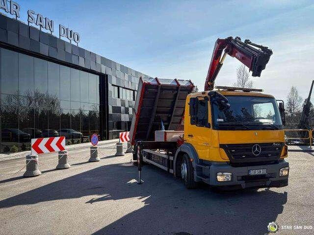 Mercedes-Benz AXOR 1824 4x2 HMF 975 HDS Crane Rotator Kipper - Sklápač, Auto s hydraulickou rukou: obrázok 2 Mercedes-Benz AXOR 1824 4x2 HMF 975 HDS Crane Rotator Kipper - Sklápač, Auto s hydraulickou rukou: obrázok 2