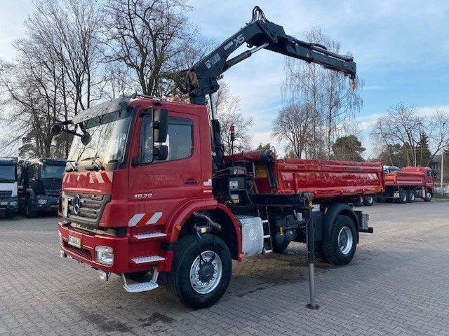 Mercedes-Benz AXOR 1829 - Sklápač, Auto s hydraulickou rukou: obrázok 1 Mercedes-Benz AXOR 1829 - Sklápač, Auto s hydraulickou rukou: obrázok 1