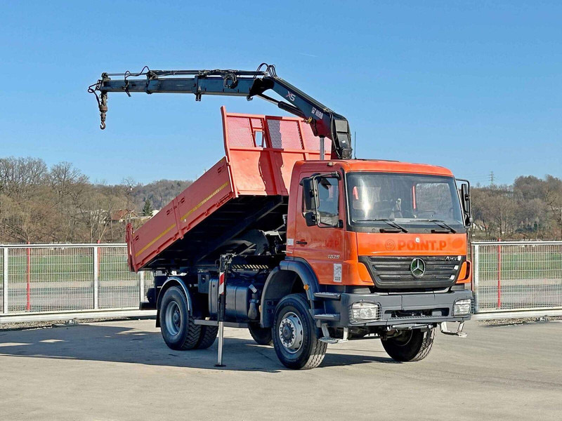 Mercedes-Benz AXOR 1829 * HIAB 1111 HIDUO + FUNK * TOP * 4x4 - Sklápač, Auto s hydraulickou rukou: obrázok 2 Mercedes-Benz AXOR 1829 * HIAB 1111 HIDUO + FUNK * TOP * 4x4 - Sklápač, Auto s hydraulickou rukou: obrázok 2