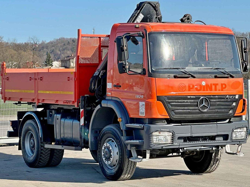 Mercedes-Benz AXOR 1829 * HIAB 1111 HIDUO + FUNK * TOP * 4x4 - Sklápač, Auto s hydraulickou rukou: obrázok 4 Mercedes-Benz AXOR 1829 * HIAB 1111 HIDUO + FUNK * TOP * 4x4 - Sklápač, Auto s hydraulickou rukou: obrázok 4