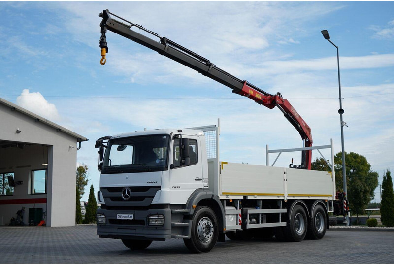 Mercedes-Benz / AXOR 2633 / 6X4 / SKRZYNIOWY - 6,55 M / MOCNA PODŁOGA / HDS FA - Valníkový/ Plošinový nákladný automobil, Auto s hydraulickou rukou: obrázok 1 Mercedes-Benz / AXOR 2633 / 6X4 / SKRZYNIOWY - 6,55 M / MOCNA PODŁOGA / HDS FA - Valníkový/ Plošinový nákladný automobil, Auto s hydraulickou rukou: obrázok 1