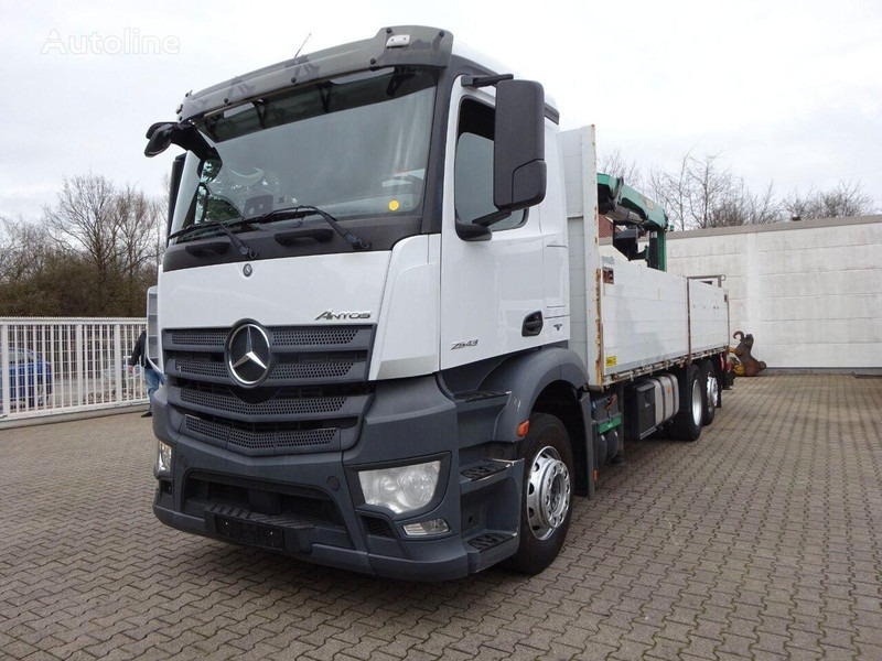 Mercedes-Benz Antos 2543 - Flatbed+crane 6x2 - Valníkový/ Plošinový nákladný automobil, Auto s hydraulickou rukou: obrázok 1 Mercedes-Benz Antos 2543 - Flatbed+crane 6x2 - Valníkový/ Plošinový nákladný automobil, Auto s hydraulickou rukou: obrázok 1