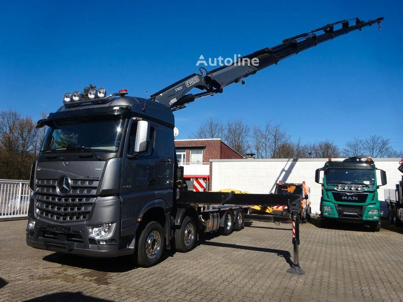 Mercedes-Benz Arocs 3453 8x2 Open Flatbed + Crane Fassi F820 - Valníkový/ Plošinový nákladný automobil, Auto s hydraulickou rukou: obrázok 5 Mercedes-Benz Arocs 3453 8x2 Open Flatbed + Crane Fassi F820 - Valníkový/ Plošinový nákladný automobil, Auto s hydraulickou rukou: obrázok 5