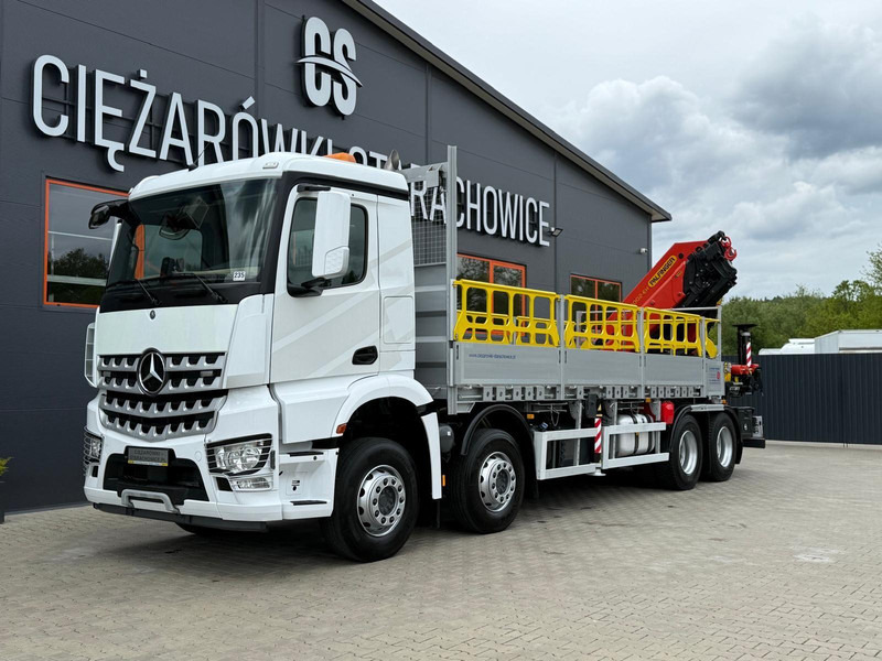 Mercedes-Benz Arocs Actros 3236 // E6 // 8x4 // Palfinger PK4800 - Valníkový/ Plošinový nákladný automobil, Auto s hydraulickou rukou: obrázok 1 Mercedes-Benz Arocs Actros 3236 // E6 // 8x4 // Palfinger PK4800 - Valníkový/ Plošinový nákladný automobil, Auto s hydraulickou rukou: obrázok 1