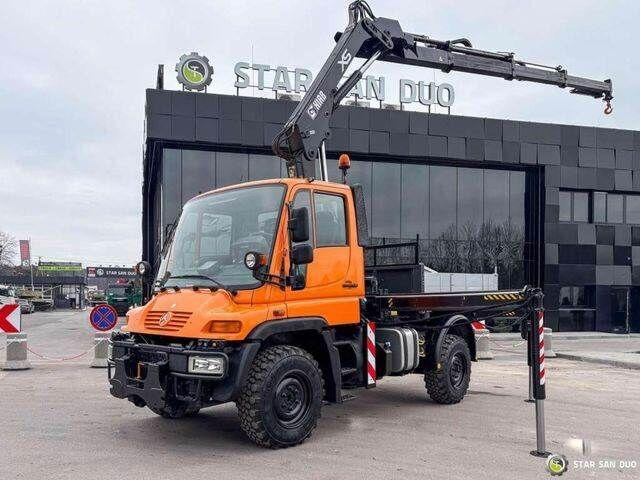 Mercedes-Benz UNIMOG U300 4x4 HIAB 122 D-3 CRANE - Sklápač, Auto s hydraulickou rukou: obrázok 1 Mercedes-Benz UNIMOG U300 4x4 HIAB 122 D-3 CRANE - Sklápač, Auto s hydraulickou rukou: obrázok 1