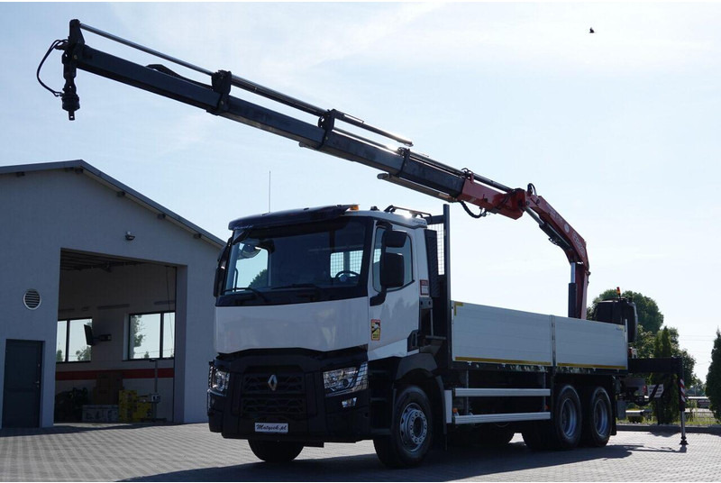 Renault C 380 / 6X4 / SKRZYNIOWY 6.4 M / + HDS FASSI F175A / MAX UDŹWIG - Valníkový/ Plošinový nákladný automobil, Auto s hydraulickou rukou: obrázok 4 Renault C 380 / 6X4 / SKRZYNIOWY 6.4 M / + HDS FASSI F175A / MAX UDŹWIG - Valníkový/ Plošinový nákladný automobil, Auto s hydraulickou rukou: obrázok 4