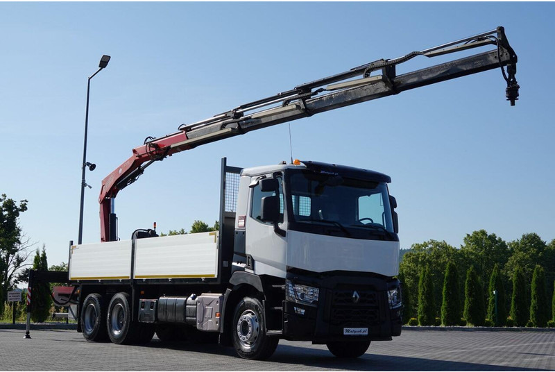 Renault C 380 / 6X4 / SKRZYNIOWY 6.4 M / + HDS FASSI F175A / MAX UDŹWIG - Valníkový/ Plošinový nákladný automobil, Auto s hydraulickou rukou: obrázok 2 Renault C 380 / 6X4 / SKRZYNIOWY 6.4 M / + HDS FASSI F175A / MAX UDŹWIG - Valníkový/ Plošinový nákladný automobil, Auto s hydraulickou rukou: obrázok 2