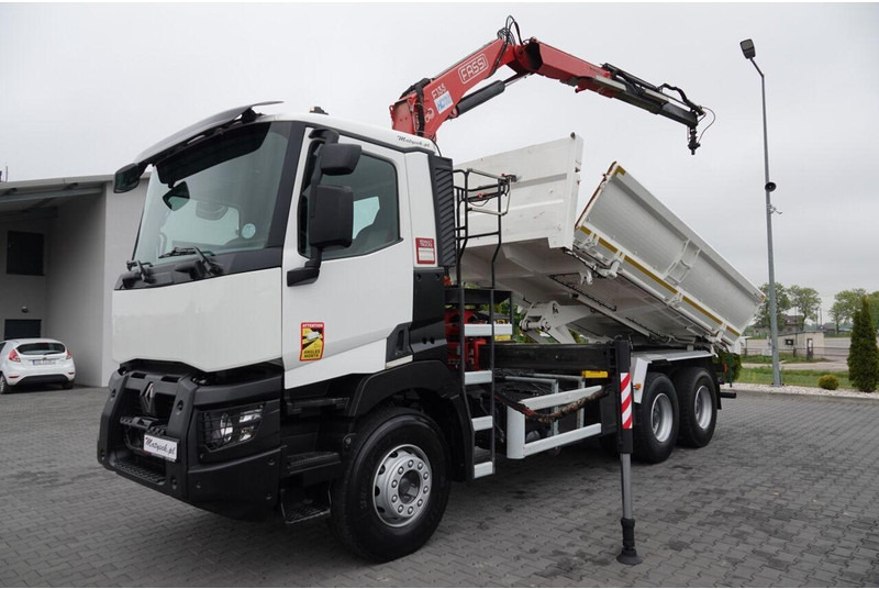 Renault C 380 / 6x4 / WYWROTKA 3 STRONNA  + HDS FASSI F135 / HYDROBURTA - Sklápač, Auto s hydraulickou rukou: obrázok 2 Renault C 380 / 6x4 / WYWROTKA 3 STRONNA  + HDS FASSI F135 / HYDROBURTA - Sklápač, Auto s hydraulickou rukou: obrázok 2