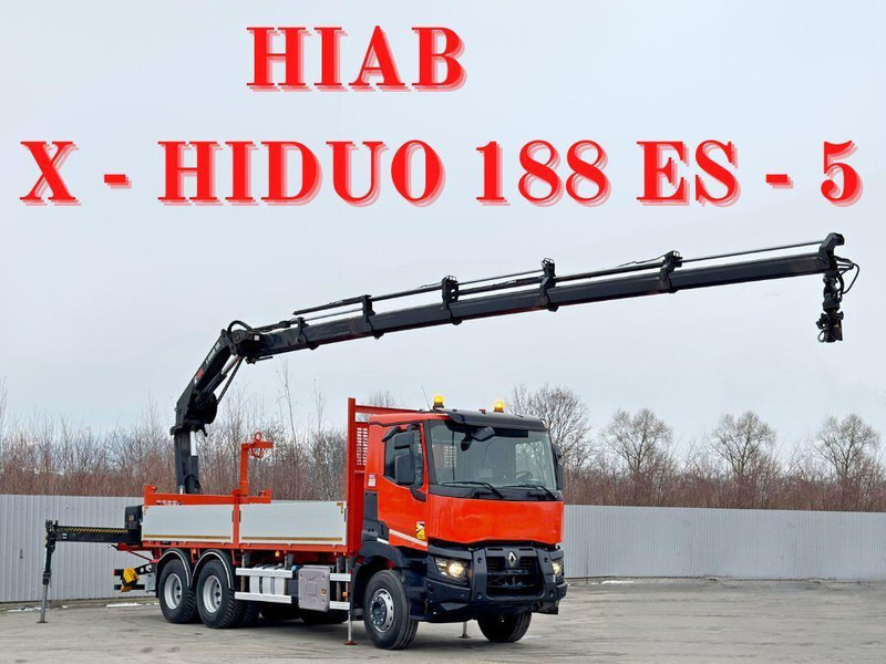 Renault C 430 *HIAB X - HIPRO 188 ES - 5 + FUNK* 6x4 - Valníkový/ Plošinový nákladný automobil, Auto s hydraulickou rukou: obrázok 1 Renault C 430 *HIAB X - HIPRO 188 ES - 5 + FUNK* 6x4 - Valníkový/ Plošinový nákladný automobil, Auto s hydraulickou rukou: obrázok 1