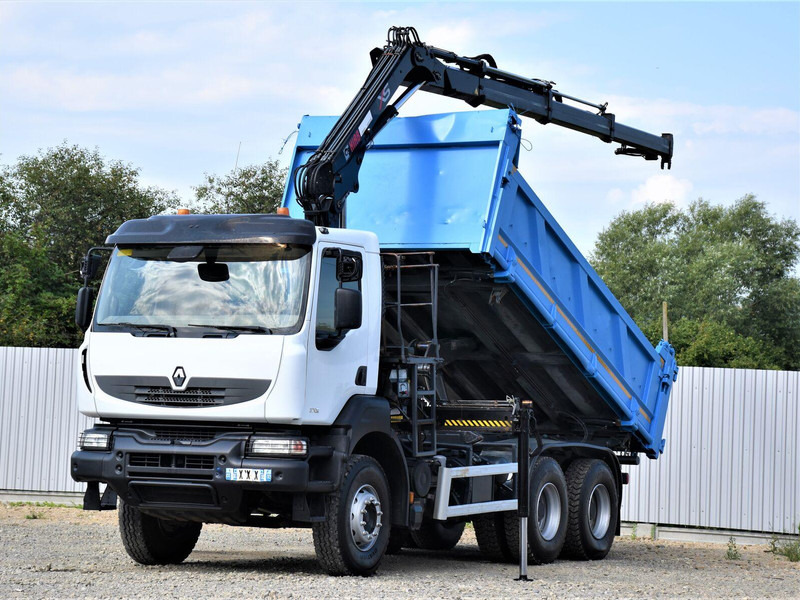 Renault KERAX 370 DXI - Sklápač, Auto s hydraulickou rukou: obrázok 1 Renault KERAX 370 DXI - Sklápač, Auto s hydraulickou rukou: obrázok 1