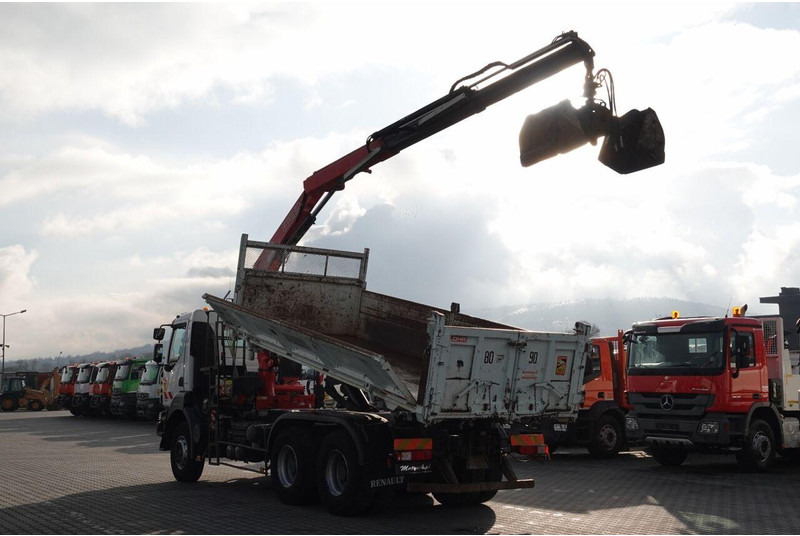 Renault KERAX 410 / 6x4 / WYWROTKA + HDS FASSI F150 / HYDROBURTA / BORDM - Sklápač, Auto s hydraulickou rukou: obrázok 4 Renault KERAX 410 / 6x4 / WYWROTKA + HDS FASSI F150 / HYDROBURTA / BORDM - Sklápač, Auto s hydraulickou rukou: obrázok 4