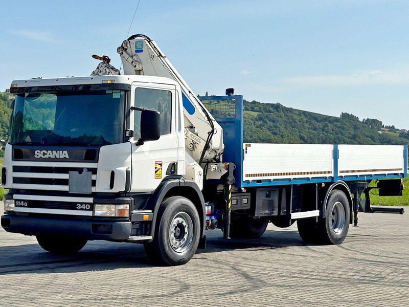 Scania 114 G 340 * PRITSCHE 7,00m * EFFER 210 3S + FUNK - Valníkový/ Plošinový nákladný automobil, Auto s hydraulickou rukou: obrázok 3 Scania 114 G 340 * PRITSCHE 7,00m * EFFER 210 3S + FUNK - Valníkový/ Plošinový nákladný automobil, Auto s hydraulickou rukou: obrázok 3