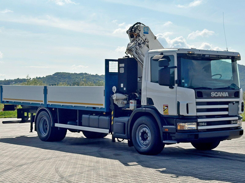 Scania 114 G 340 * PRITSCHE 7,00m * EFFER 210 3S + FUNK - Valníkový/ Plošinový nákladný automobil, Auto s hydraulickou rukou: obrázok 4 Scania 114 G 340 * PRITSCHE 7,00m * EFFER 210 3S + FUNK - Valníkový/ Plošinový nákladný automobil, Auto s hydraulickou rukou: obrázok 4