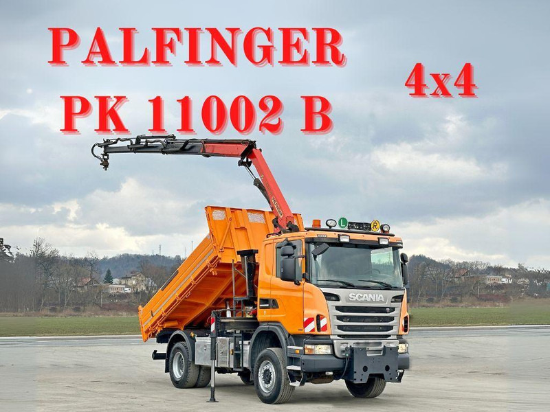 Scania G360 Kipper 4,10m *PK 11002 B + FUNK *4x4 - Sklápač, Auto s hydraulickou rukou: obrázok 1 Scania G360 Kipper 4,10m *PK 11002 B + FUNK *4x4 - Sklápač, Auto s hydraulickou rukou: obrázok 1
