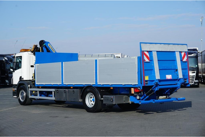 Valníkový/ Plošinový nákladný automobil, Auto s hydraulickou rukou Scania P 250 / ACC / SKRZYNIOWY + HDS + WINDA / PALFINGER PK 12 002 - E: obrázok 6