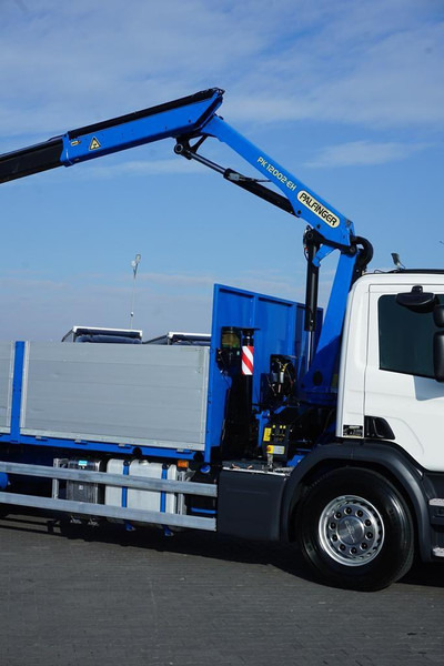 Valníkový/ Plošinový nákladný automobil, Auto s hydraulickou rukou Scania P 250 / ACC / SKRZYNIOWY + HDS + WINDA / PALFINGER PK 12 002 - E: obrázok 16
