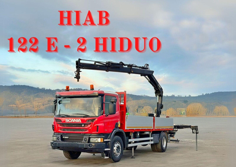 Scania P 280 * HIAB 122 E - 2 HIDUO + FUNK* TOPZUSTAND - Valníkový/ Plošinový nákladný automobil, Auto s hydraulickou rukou: obrázok 1 Scania P 280 * HIAB 122 E - 2 HIDUO + FUNK* TOPZUSTAND - Valníkový/ Plošinový nákladný automobil, Auto s hydraulickou rukou: obrázok 1
