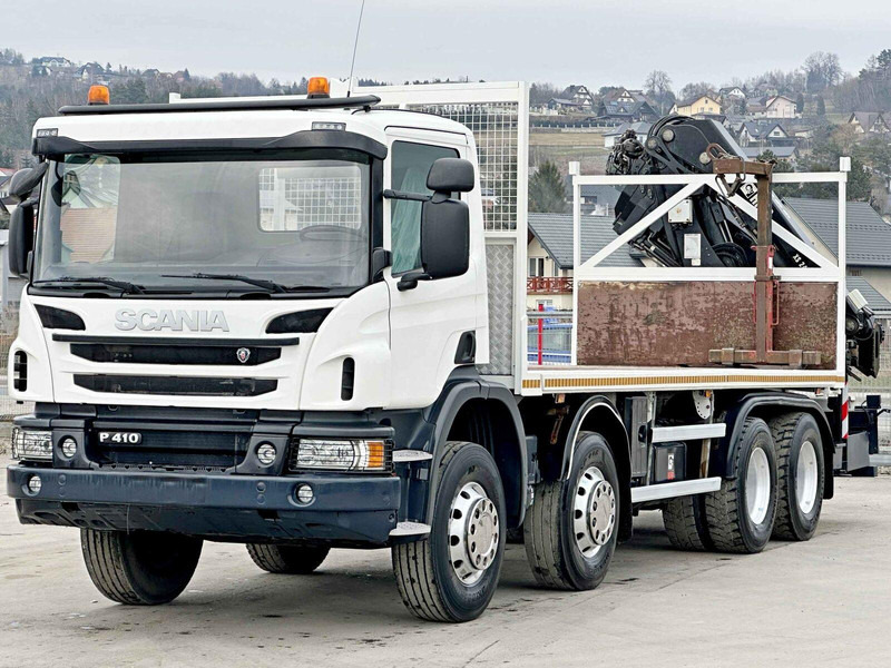 Scania P 410*PLATFORM 7,00m*HIAB 244 E-5 HIPRO+FUNK/8x4 - Valníkový/ Plošinový nákladný automobil, Auto s hydraulickou rukou: obrázok 4 Scania P 410*PLATFORM 7,00m*HIAB 244 E-5 HIPRO+FUNK/8x4 - Valníkový/ Plošinový nákladný automobil, Auto s hydraulickou rukou: obrázok 4