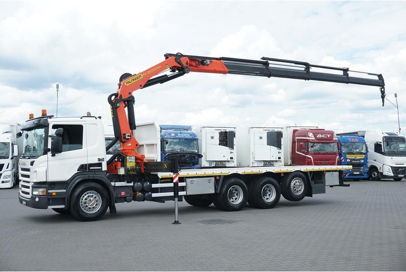 Scania P 420 / 8 X 4 / TRIDEM / SKRZYNIOWY + HDS / PALFINGER PK 26002 / - Valníkový/ Plošinový nákladný automobil, Auto s hydraulickou rukou: obrázok 4 Scania P 420 / 8 X 4 / TRIDEM / SKRZYNIOWY + HDS / PALFINGER PK 26002 / - Valníkový/ Plošinový nákladný automobil, Auto s hydraulickou rukou: obrázok 4