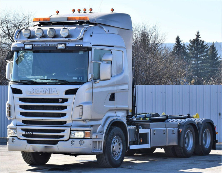 Scania R 480 Abrollkipper * 6x4 * Top Zustand ! - Hákový nosič kontajnerov: obrázok 4 Scania R 480 Abrollkipper * 6x4 * Top Zustand ! - Hákový nosič kontajnerov: obrázok 4