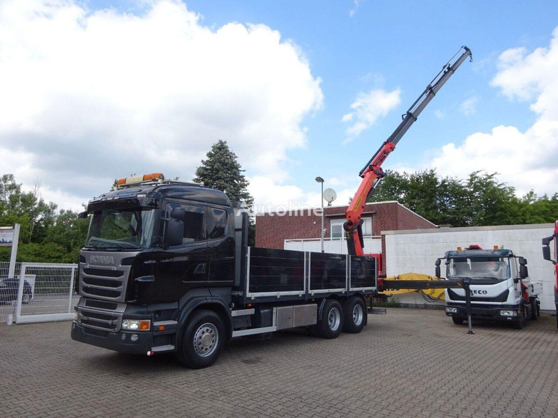 Scania R620 Flatbed + crane PK 22002 EH 6x2 - Valníkový/ Plošinový nákladný automobil, Auto s hydraulickou rukou: obrázok 1 Scania R620 Flatbed + crane PK 22002 EH 6x2 - Valníkový/ Plošinový nákladný automobil, Auto s hydraulickou rukou: obrázok 1