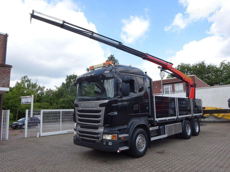 Scania R620 V8 - Flatbed+crane - Valníkový/ Plošinový nákladný automobil, Auto s hydraulickou rukou: obrázok 3 Scania R620 V8 - Flatbed+crane - Valníkový/ Plošinový nákladný automobil, Auto s hydraulickou rukou: obrázok 3