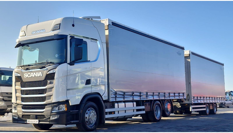 Scania S 450 / ZESTAW TANDEM / 120 M3 / I-PARK COOL / PO KONTRAKCIE S - Plachtové nákladné vozidlo: obrázok 1 Scania S 450 / ZESTAW TANDEM / 120 M3 / I-PARK COOL / PO KONTRAKCIE S - Plachtové nákladné vozidlo: obrázok 1