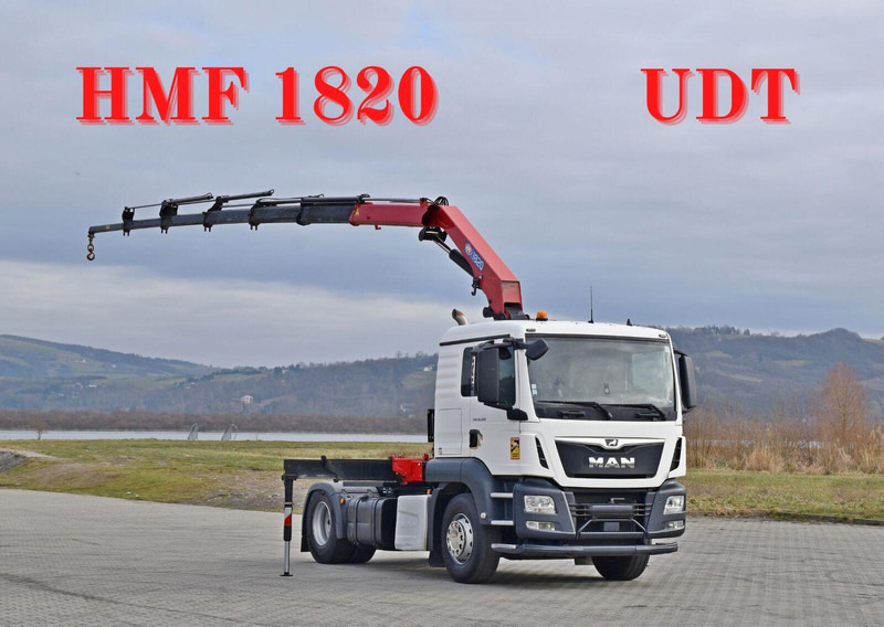 MAN TGS 18.500 Sattelzugmaschine + HMF 1820 /FUNK - Ťahač: obrázok 1 MAN TGS 18.500 Sattelzugmaschine + HMF 1820 /FUNK - Ťahač: obrázok 1