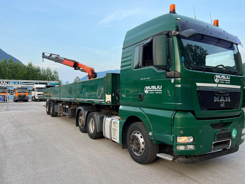 MAN TGX 26.440 6x2 + Flatbed semi trailer + Crane PK26002 - Ťahač: obrázok 2 MAN TGX 26.440 6x2 + Flatbed semi trailer + Crane PK26002 - Ťahač: obrázok 2