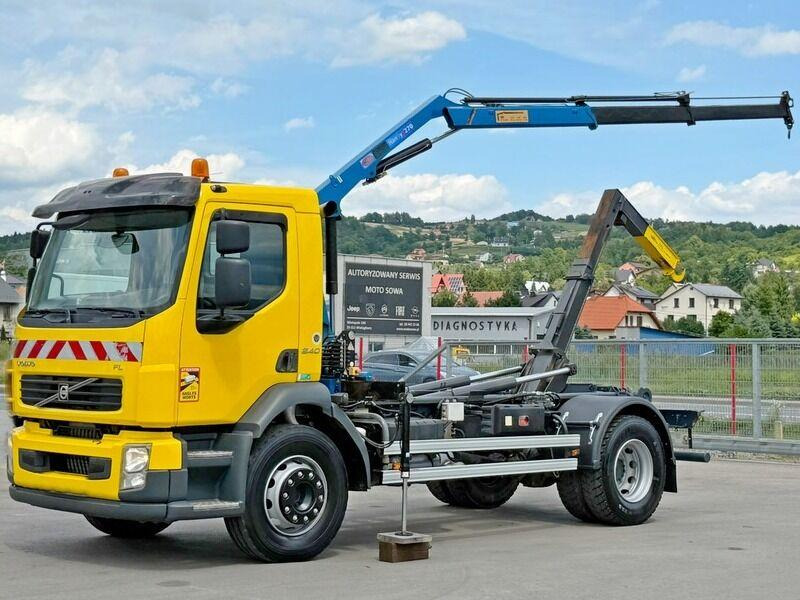 Volvo FL 240 * Abrollkipper * HMF 270 K2 * TOPZUSTAND - Hákový nosič kontajnerov, Auto s hydraulickou rukou: obrázok 2 Volvo FL 240 * Abrollkipper * HMF 270 K2 * TOPZUSTAND - Hákový nosič kontajnerov, Auto s hydraulickou rukou: obrázok 2