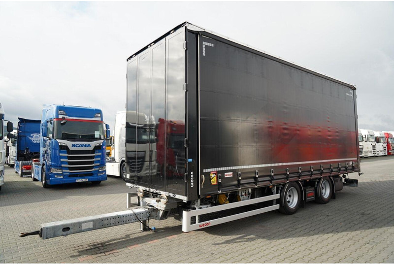 Wecon PRZYCZEPA - 7,7 M / TANDEM / PRZEJAZDOWA / OŚ PODNOSZONA / SAF - Plachtový príves: obrázok 1 Wecon PRZYCZEPA - 7,7 M / TANDEM / PRZEJAZDOWA / OŚ PODNOSZONA / SAF - Plachtový príves: obrázok 1