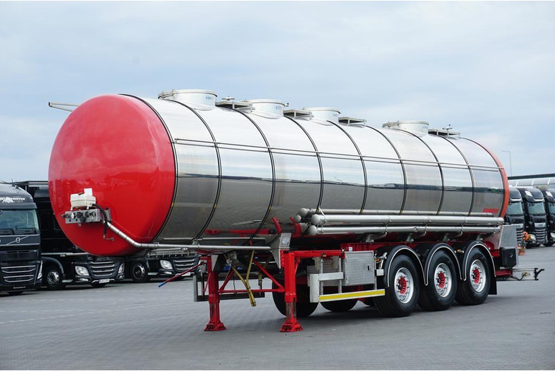 Wielton SOMMER / CYSTERNA SPOZYWCZA / 28 374 LITRÓW / 4 KOMOROWA / WEBAS - Cisternový náves: obrázok 1 Wielton SOMMER / CYSTERNA SPOZYWCZA / 28 374 LITRÓW / 4 KOMOROWA / WEBAS - Cisternový náves: obrázok 1