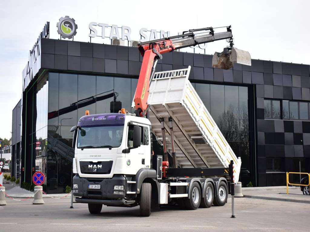 MAN TGS 35.400 8X4 PALFINGER PK 33002 CRANE KIPPER - Auto s hydraulickou rukou, Sklápač: obrázok 1 MAN TGS 35.400 8X4 PALFINGER PK 33002 CRANE KIPPER - Auto s hydraulickou rukou, Sklápač: obrázok 1