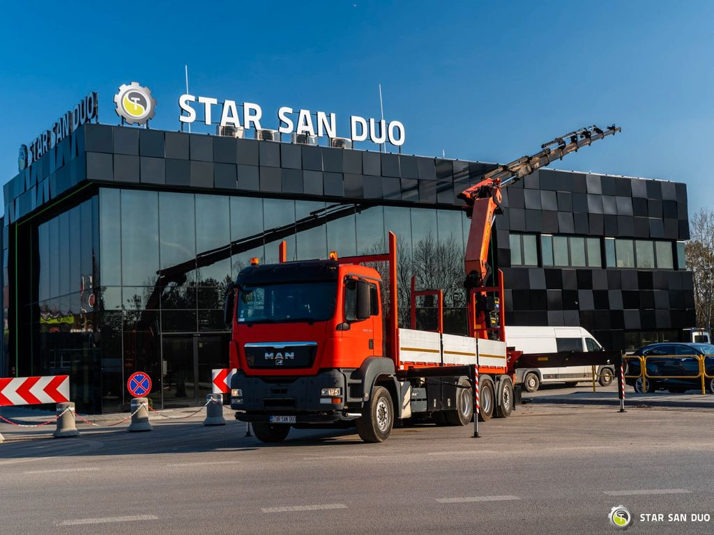 MAN TGS 35.400 PALFINGER PK 44002 WINCH TRIDEM KRAN - Auto s hydraulickou rukou, Valníkový/ Plošinový nákladný automobil: obrázok 1 MAN TGS 35.400 PALFINGER PK 44002 WINCH TRIDEM KRAN - Auto s hydraulickou rukou, Valníkový/ Plošinový nákladný automobil: obrázok 1