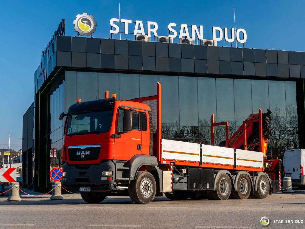 MAN TGS 35.400 PALFINGER PK 44002 WINCH TRIDEM KRAN - Auto s hydraulickou rukou, Valníkový/ Plošinový nákladný automobil: obrázok 3 MAN TGS 35.400 PALFINGER PK 44002 WINCH TRIDEM KRAN - Auto s hydraulickou rukou, Valníkový/ Plošinový nákladný automobil: obrázok 3