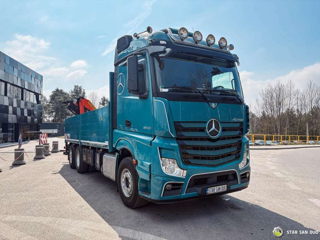 Mercedes-Benz ACTROS 2545 6x2 Palfinger PK 16001 HDS Crane Mercedes-Benz ACTROS 2545 6x2 Palfinger PK 16001 HDS Crane - Auto s hydraulickou rukou, Valníkový/ Plošinový nákladný automobil: obrázok 5 Mercedes-Benz ACTROS 2545 6x2 Palfinger PK 16001 HDS Crane Mercedes-Benz ACTROS 2545 6x2 Palfinger PK 16001 HDS Crane - Auto s hydraulickou rukou, Valníkový/ Plošinový nákladný automobil: obrázok 5