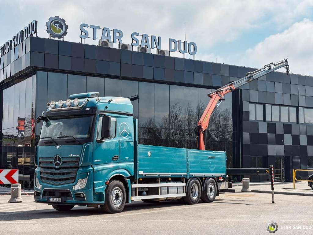 Mercedes-Benz ACTROS 2545 6x2 Palfinger PK 16001 HDS Crane Mercedes-Benz ACTROS 2545 6x2 Palfinger PK 16001 HDS Crane - Auto s hydraulickou rukou, Valníkový/ Plošinový nákladný automobil: obrázok 1 Mercedes-Benz ACTROS 2545 6x2 Palfinger PK 16001 HDS Crane Mercedes-Benz ACTROS 2545 6x2 Palfinger PK 16001 HDS Crane - Auto s hydraulickou rukou, Valníkový/ Plošinový nákladný automobil: obrázok 1